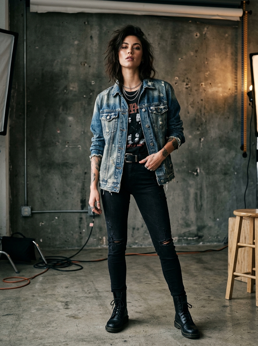 Vintage Washed Denim & Jeans